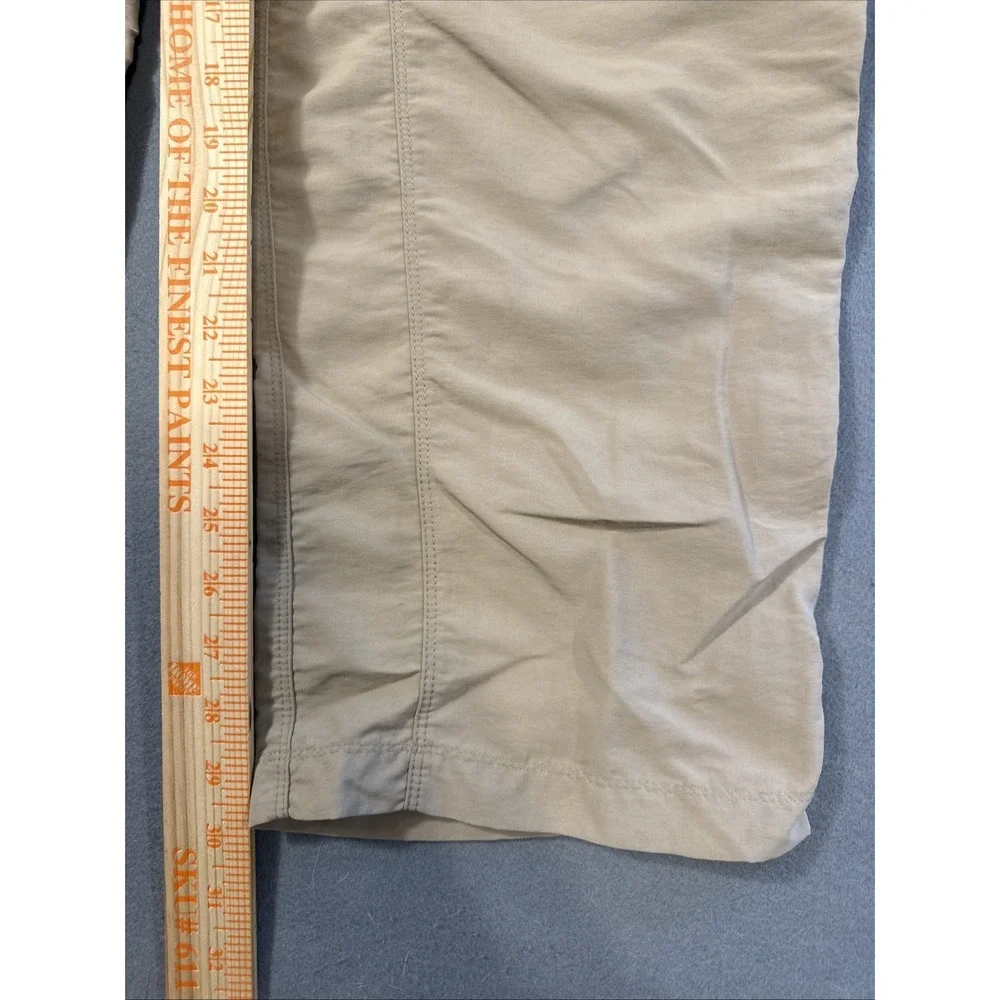 The North Face‎ Convertible CARGO BELTED Pants Mens XL TAN Nylon Outdoor FISHING